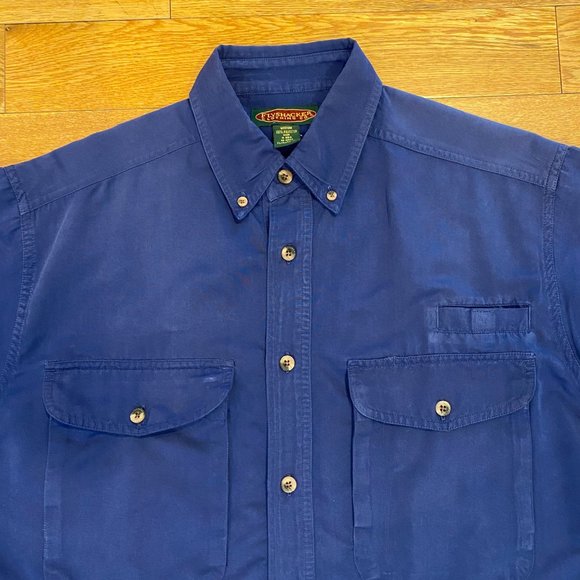 Flyshacker Clothing Co Mens Fishing Shirt Medium Button Down Short Sleeve Pocket - Picture 5 of 10